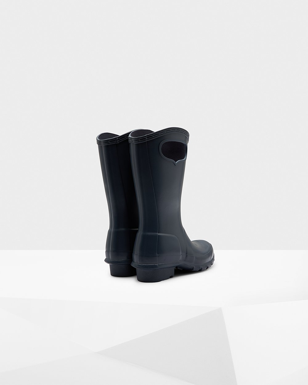 Kids Hunter Original Grab Handle | Rain Boots Navy | NZ-94658-KOAT